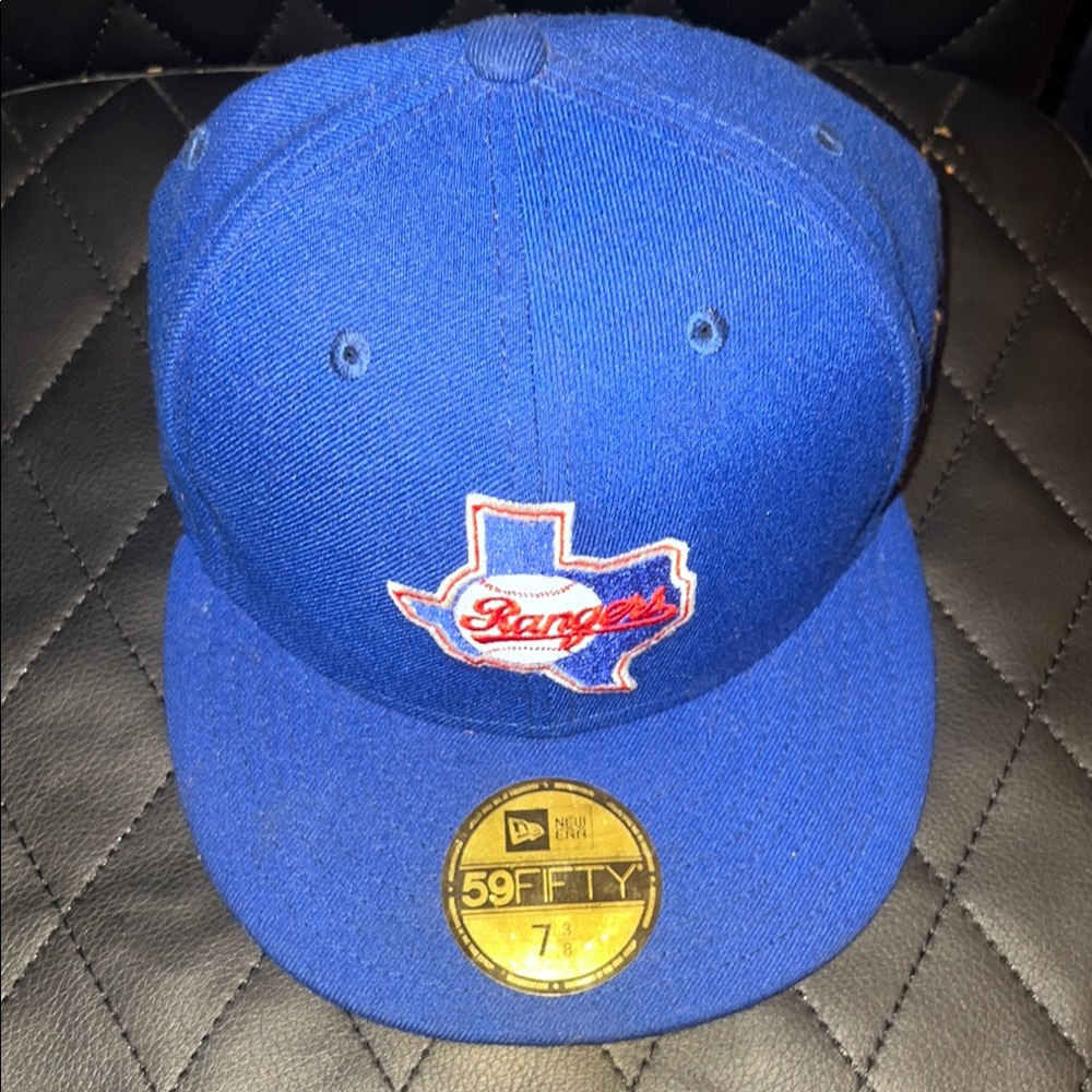 New Era Blue and Red Fitted Hat